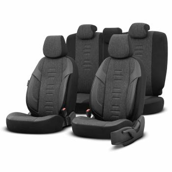 Auto Sitzbezug Set Universal Vorne und Hinten Komfortabel Komplett Set